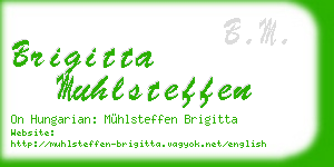 brigitta muhlsteffen business card